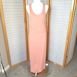 Sundry | Jersey Scoop Neck Racerback Slit Dress Orange Size 1 or US Small READ